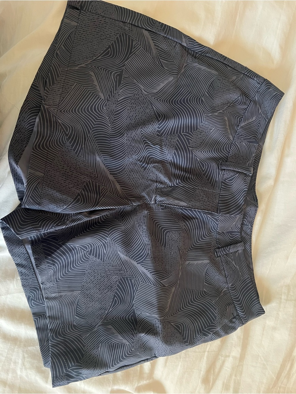 Women’s Patterned Black Gray Performance golf Shorts